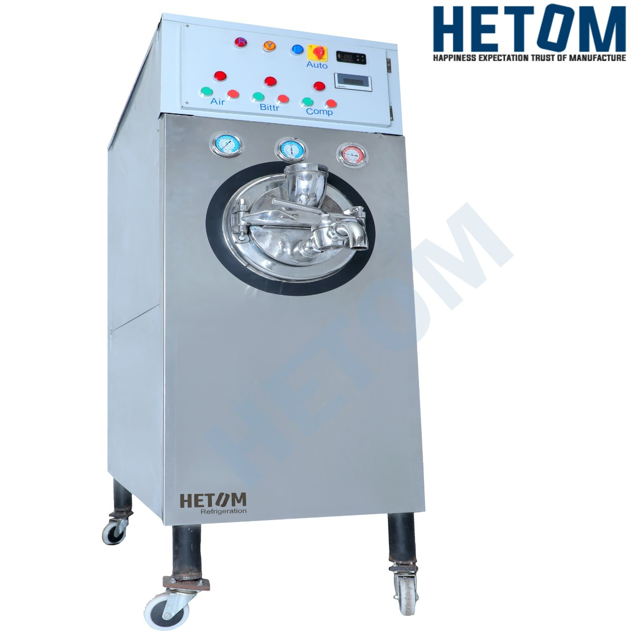 Ice Creame Air Churner - Stainless Steel, 1000x600x1500 Mm, Silver | 10-20 Liters Capacity, 3-5 Kw Power, Efficient Air Churning For Commercial Production