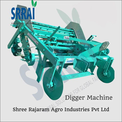 Green Stainless Steel Groundnut Digger Machine