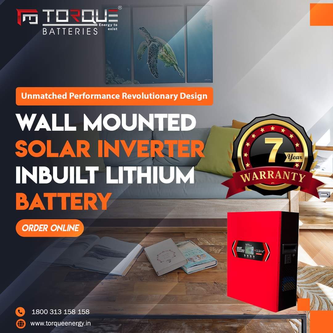 Smart Inverter-inbuilt Lithium Battery (Wall Mounted Inverter Battery)