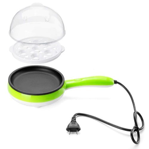 Blue Egg Frying Pan With Egg Boiler Machine