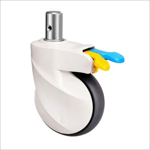 White Rotate Medical Caster Wheel