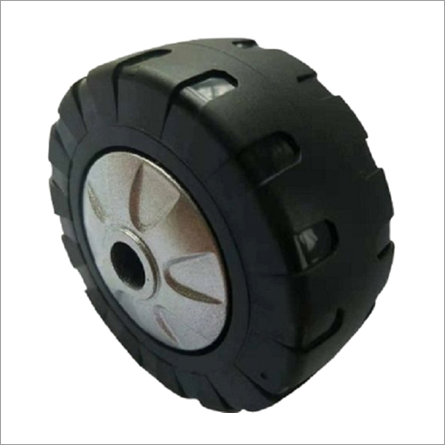 Black Medium Single Pu Caster Wheel