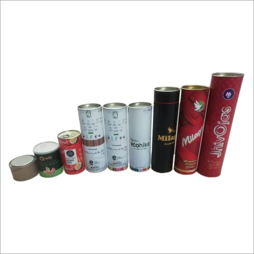 Cardboard Composite Can - Material: Cardboard, Size: 50 to 152 mm, Color: Brown, Design: Customized | Features: Round Shape, 1.5 mm Thickness