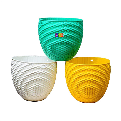 हैंगिंग फ्लावर पॉट्स मल्टीकलर 2 का बड़ा पैक