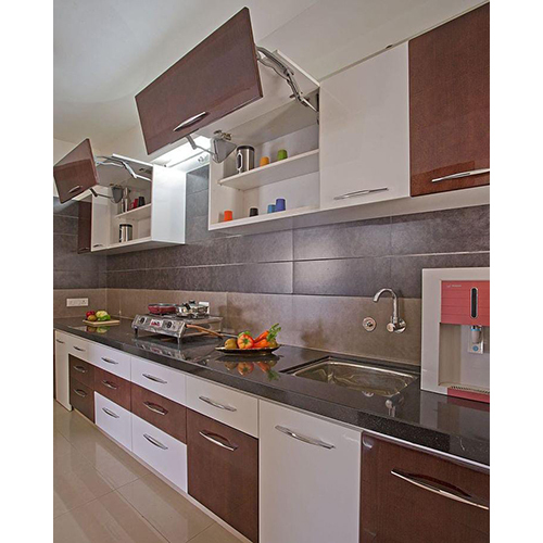 Wooden Worked Modular Kitchen in ludhiana