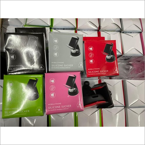 Car Mobile Holder - Durable Material, Flexible Design, Black/White Color | Easy One-Finger Release, Versatile for Car, Home, and Office Use