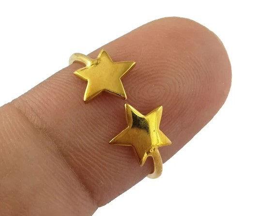 Gorgeous Gold Vermeil Ring - Gift For Girlfriend - Solid 925 Sterling Silver Ring Jewelry Gender: Women