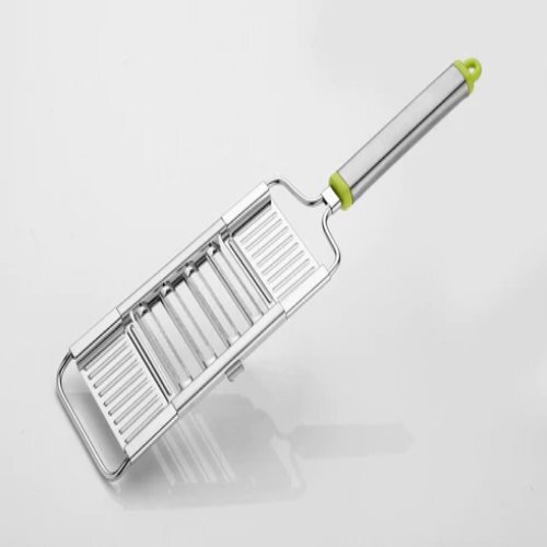 Chips Chopper Cutter - Stainless Steel Blades, 36x480x2 Cm, Silver | User-friendly Design, Large-capacity Container, Four Interchangeable Inserts