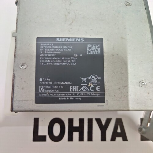 Siemens Sinamics 6sl3055-0aa00-5ba3 Sensor Module Smc20