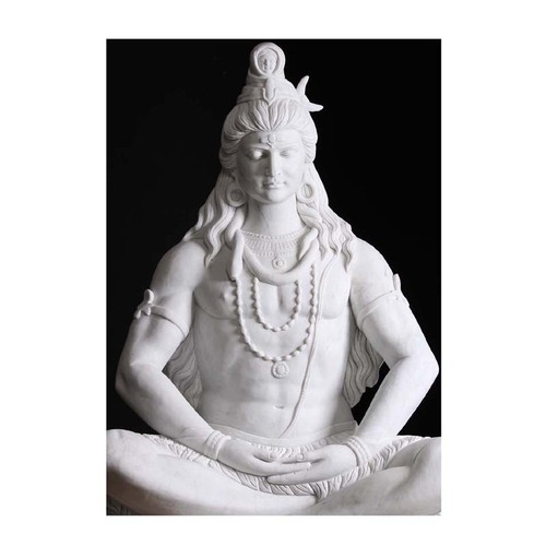Meditating Hindu God Shiva Statue
