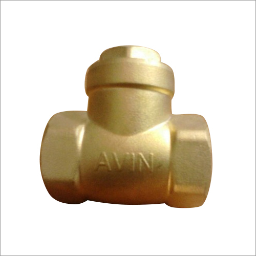 Brass Non Return Valve - 1/2" Size, Golden Color | Industrial Grade, Avin Brand Quality