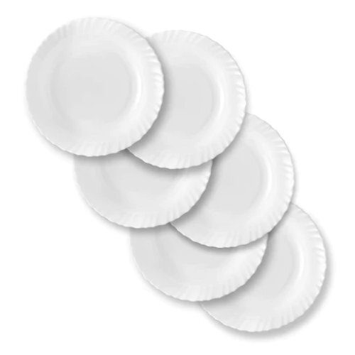 White Light Weight Plastic Dinner Set