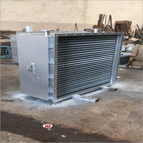 Finned Tube Heat Exchanger - Mild Steel, 600 LPM, 380 V, 50 Hz | 1 Year Warranty, White Color