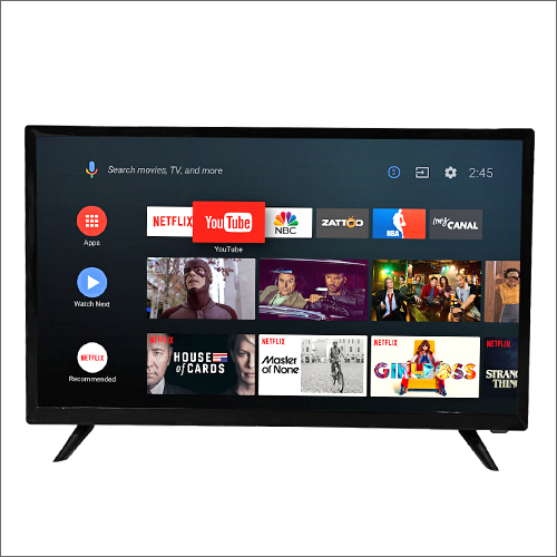24 Inch Led Tv - Metal And Glass Build, Black Color | Wide Screen Support Not Available