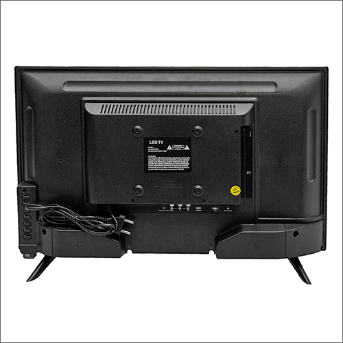 24 Inch Led Tv - Metal And Glass Build, Black Color | Wide Screen Support Not Available