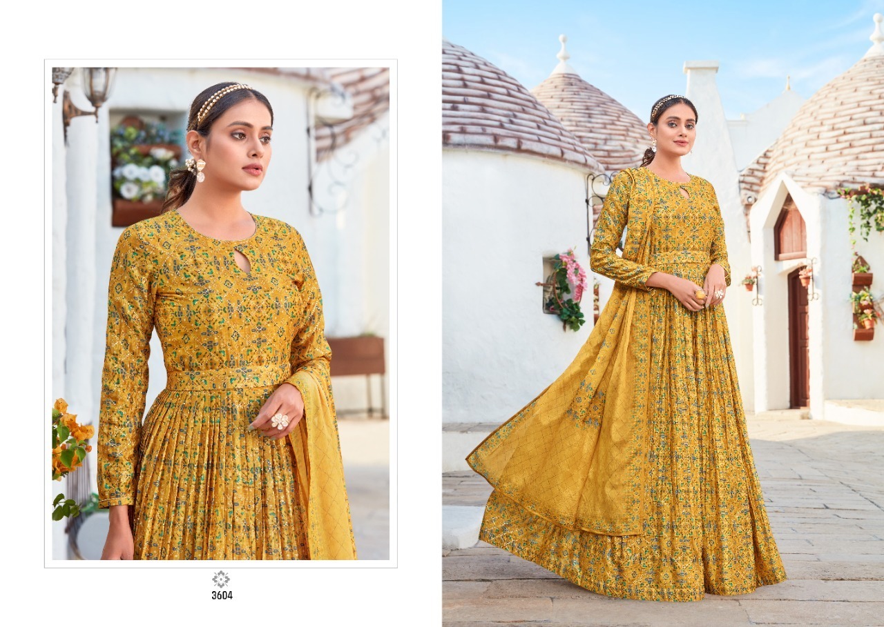Ladies Designer Gown - Heavy Chinon With Position Digital Print, Size: S, M, L, Xl, Xxl | Features: Comfortable Fit, Elegant Design, Intricate Sequence Work, Stylish Look, Versatile Wear, Long Length