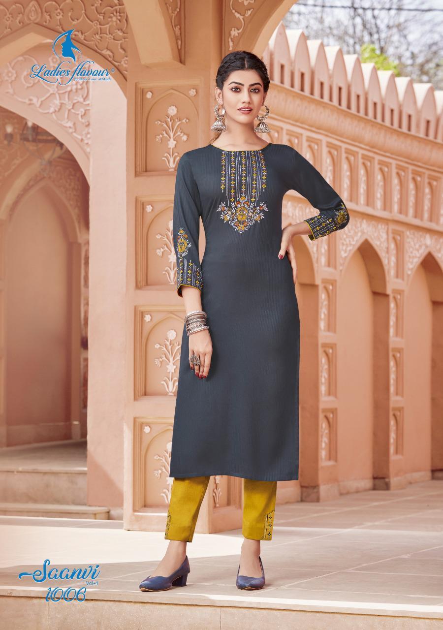 Ladies Designer Kurti - Pure Viscose Rayon Dobby With Heavy Sequence Embroidery Work, Available In Sizes S To 4xl With 3/4 Sleeve Style, Casual Ethnic Wear