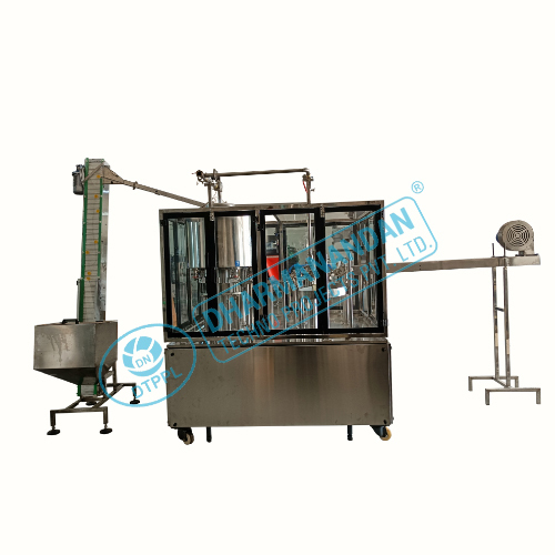 Bottle Filling Capping Machine - Stainless Steel Design, Compact Size & High Efficiency Operation