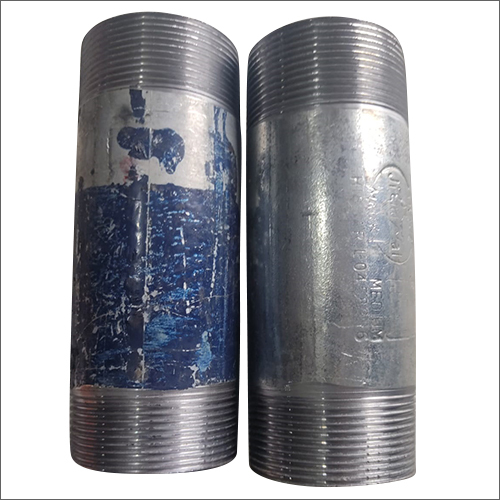 GI Tube Nipple - Galvanized Steel, 15-100mm Size Range, 50-500mm Length Range, BSP Thread Type | Easy Fastening, High Rigidity, Rust Resistant, Strong Connection, Versatile Use