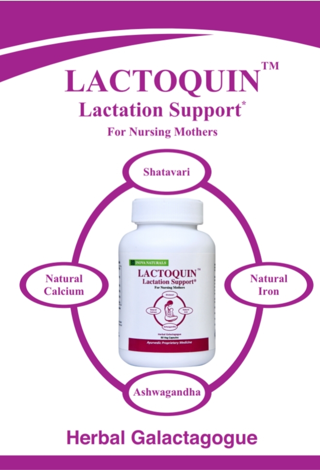 Ayurvedic Medicine Lactoquin Lactation Support Capsules For Nursing Mothers
