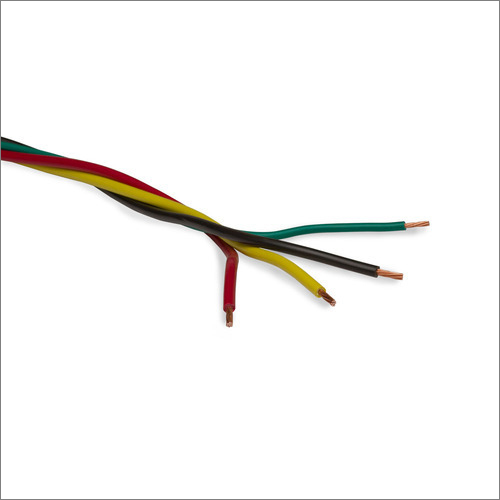 4 mm Submersible Cable - Plastic, Copper, Length as per Requirement Meter, Multicolor | Moisture Resistance, Shockproof, Heat Resistance, Abrasion Resistant, Durable