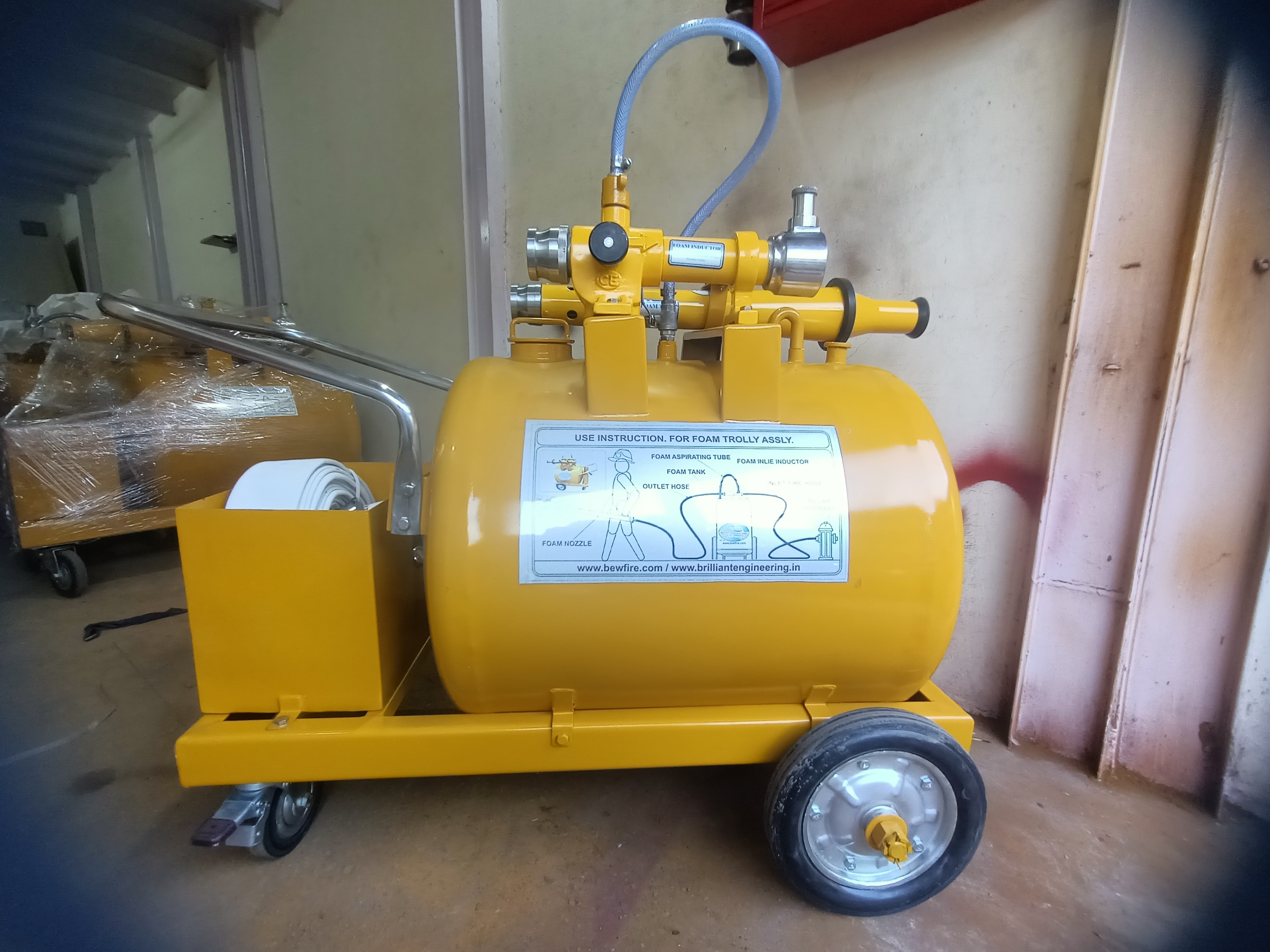 10x Foam Making Branch Pipe - Brass, 400-600 Grams, Yellow Color | Fire-fighting Application, 1-year Warranty, Weather Resistant, Lightweight, Easy To Install