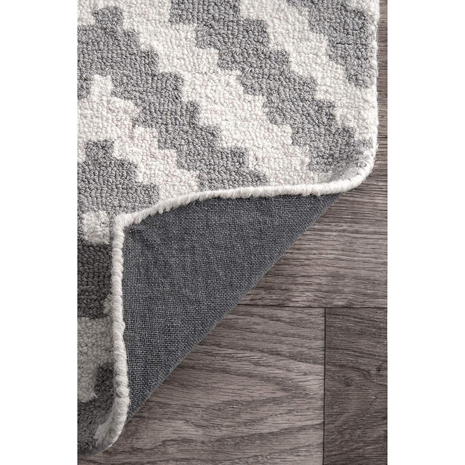 Sufiya Carpet Handmade Woolen Loop Pile Tufted Carpet Non-slip