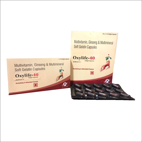 Multivitamin Ginseng And Mutimineral Softgel Capsules General Medicines