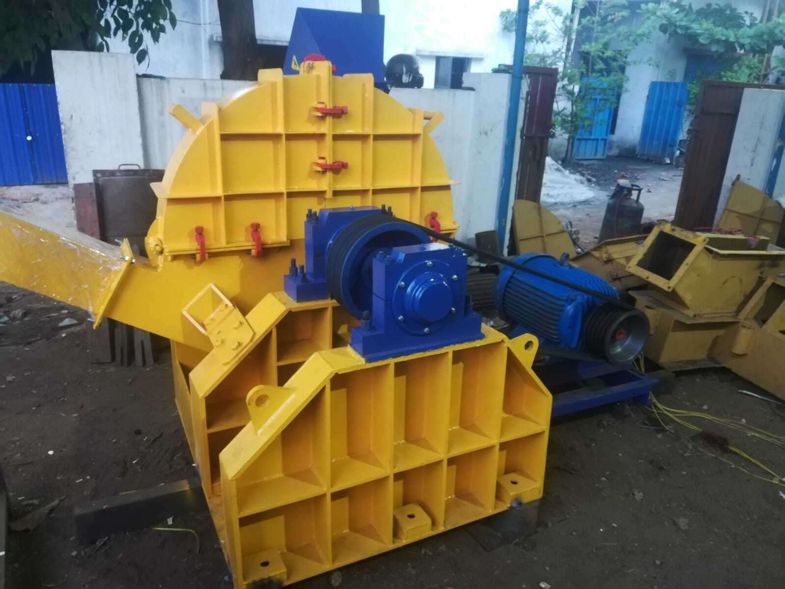 Yellow And Blue Wood Chipper