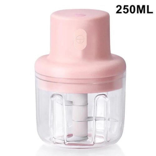 White Electric Mini Garlic Chopper