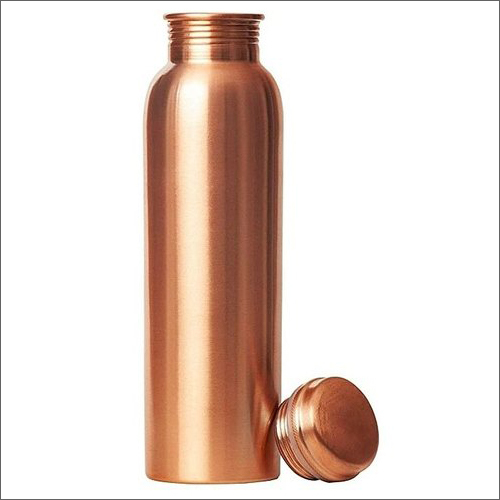 सादा तांबा पानी की बोतल