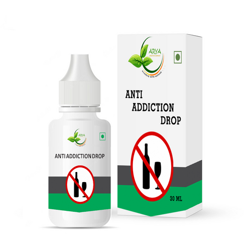 ANTI ADDICTION DROP - 30ml Herbal Liquid Drops | Suppresses Alcohol and Tobacco Cravings, Bitter Taste, Available in Multiple Pack Sizes