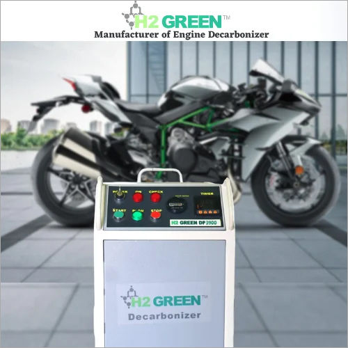 Gray Bike Engine Decarbonising Machine