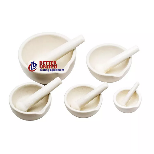 Motar Pestle - Porcelain, 50-100mm Diameter, Off-White | Grinding, Crushing, Mixing Durable