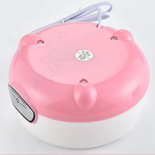 Yogurt Maker - Stainless Steel Inner Container | Easy-to-use, Automatic Operation, Makes 1l Yogurt, White And Pink Design