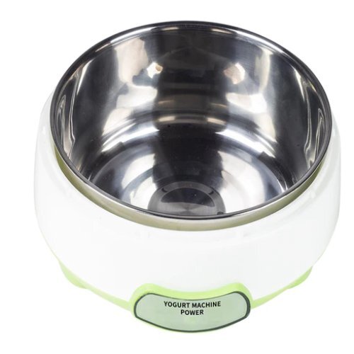 Yogurt Maker - Stainless Steel Inner Container | Easy-to-use, Automatic Operation, Makes 1l Yogurt, White And Pink Design