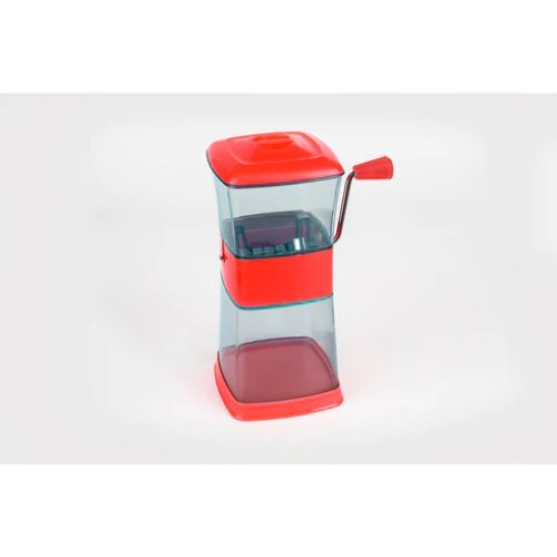 Vegetable Cutter Chopper - Stainless Steel Blades, Abs Plastic Body, Green & Red Design | Ergonomic Handle, Easy To Clean, Multi-purpose Chopper