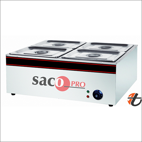 Silver Table Top 4 Cont Bain Marie