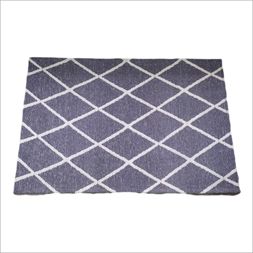 रबर बैकिंग के साथ वॉशेबल डायमंड रग