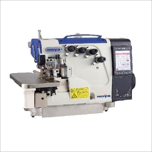 Nova Automatic Overlock Machine - New, Blue White | Advanced Features for Overedging, Decorating, and Strengthening