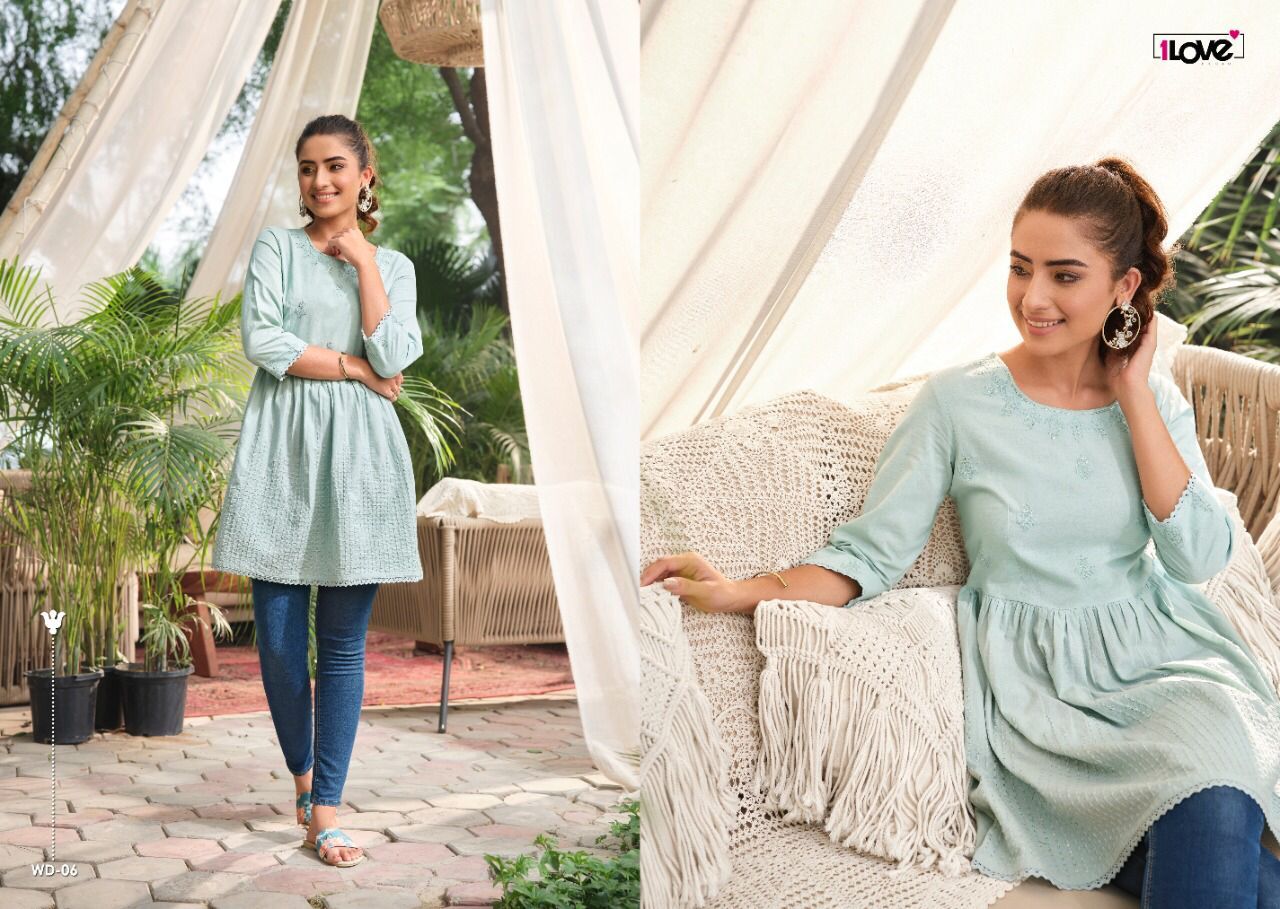 Designer Tops - Cotton Fabric, Sizes M & L | Thread Embroidery, Light And Breezy Style For Daily Wear