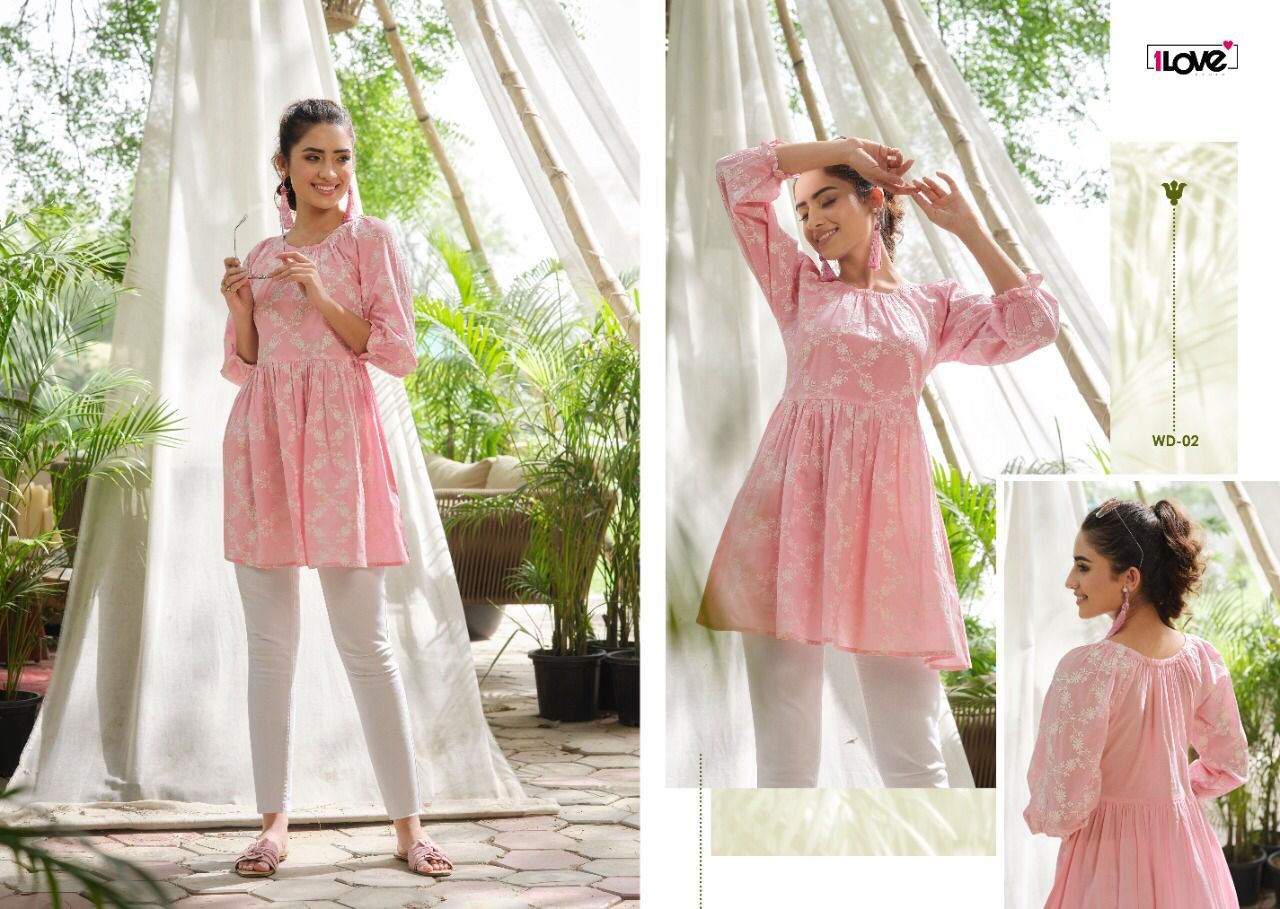 Designer Tops - Cotton Fabric, Sizes M & L | Thread Embroidery, Light And Breezy Style For Daily Wear