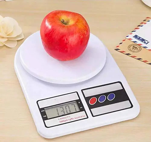 White Qonetic Electronic Kitchen Digital Weighing Scale