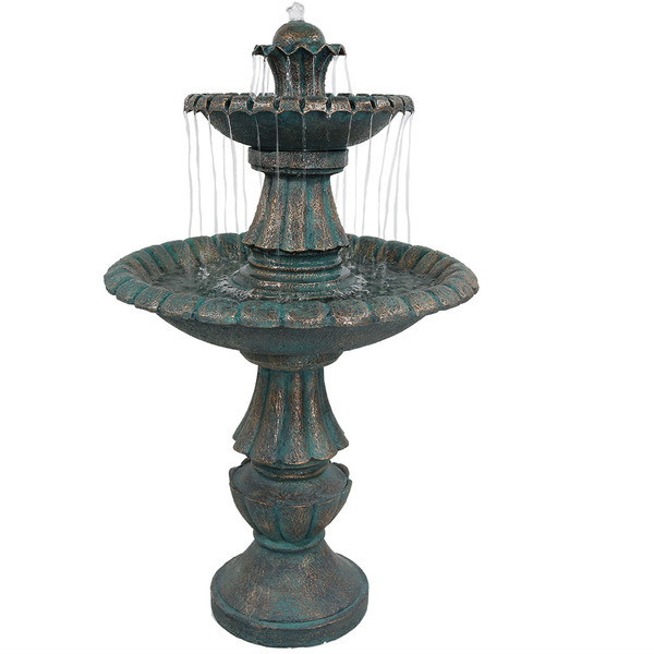 Marble Tiered Garden Water Fountain - Customizable Sizes, Colors & Styles | Antique Imitation, Folk Art, Nautical, Religious Themes, Ideal For Indoor & Outdoor Decoration