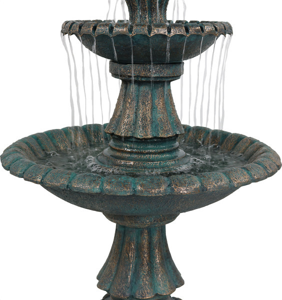 Marble Tiered Garden Water Fountain - Customizable Sizes, Colors & Styles | Antique Imitation, Folk Art, Nautical, Religious Themes, Ideal For Indoor & Outdoor Decoration