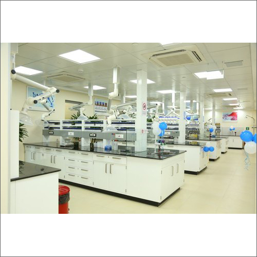 Powder Coated Laboratory Bench - Metal Powder Coated, White Finish | Durable, Easy to Clean, Indoor Use