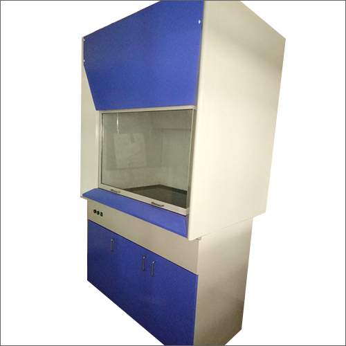 Metal Powder Coated Fume Hood - Steel, Easy to Clean Design | Ventilated Enclosure in Blue Finish