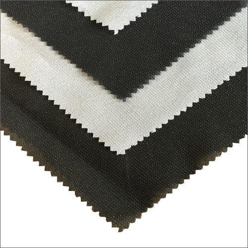 Polyester Coated Interlining Fusible Fabric - 60-100gsm, Plain Texture, Available In Black And White Colors | Lightweight, Industrial Use, Customizable Options