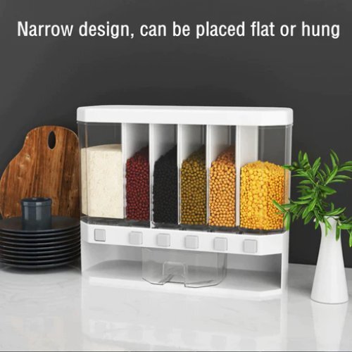 Plastic Cereals Dispenser Press Grain Storage Tank