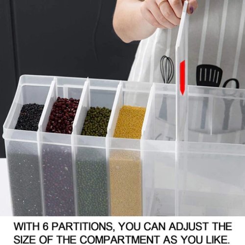 Plastic Cereals Dispenser Press Grain Storage Tank